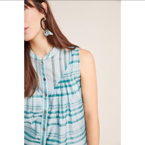 Anthropologie current air piper striped blouse - Picture 3 of 9